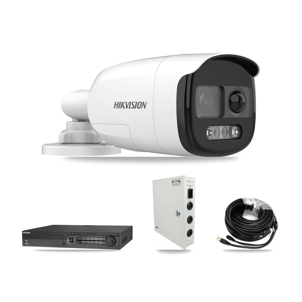Hikvision 32-Channel 5MP CCTV Kit — 26 DS-2CE12KF3T Bullet Cameras + 4× 8TB Recording (DS-7332HQHI Recorder) - Image 1