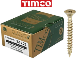 TIMCO Solo Wood Chipboard Screws 5.0x40mm PZ2 Yellow Zinc