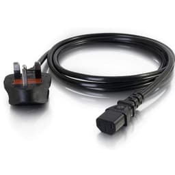 IEC C13 Kettle Lead UK Mains Power Cable 1.2m 3x0.75mm² H05VV-F Black
