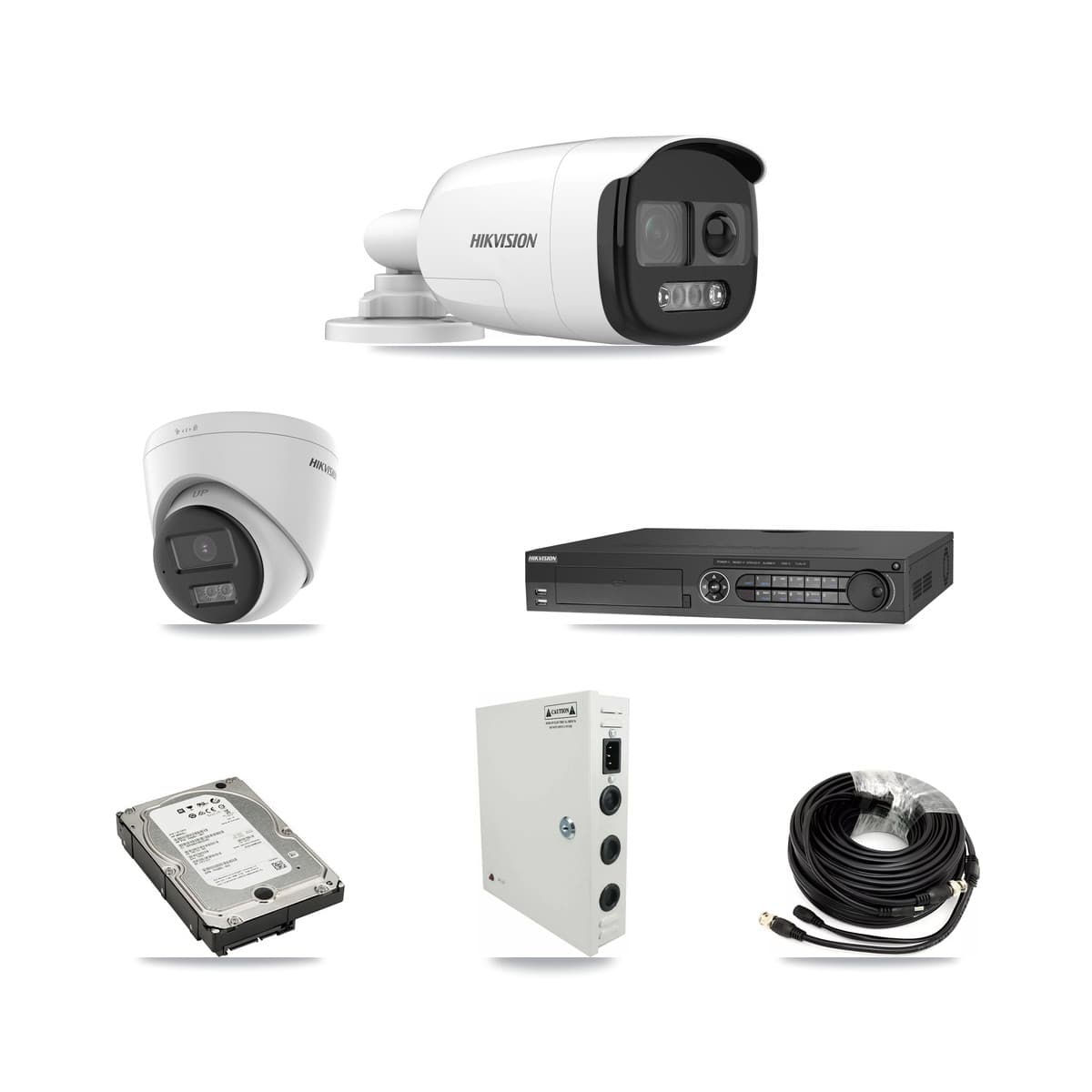Hikvision 32-Channel 5MP CCTV Kit — 10 DS-2CE12KF3T Bullet + 1 DS-2CE78K0T Turret Cameras + 3× 5TB Recording - Image 1