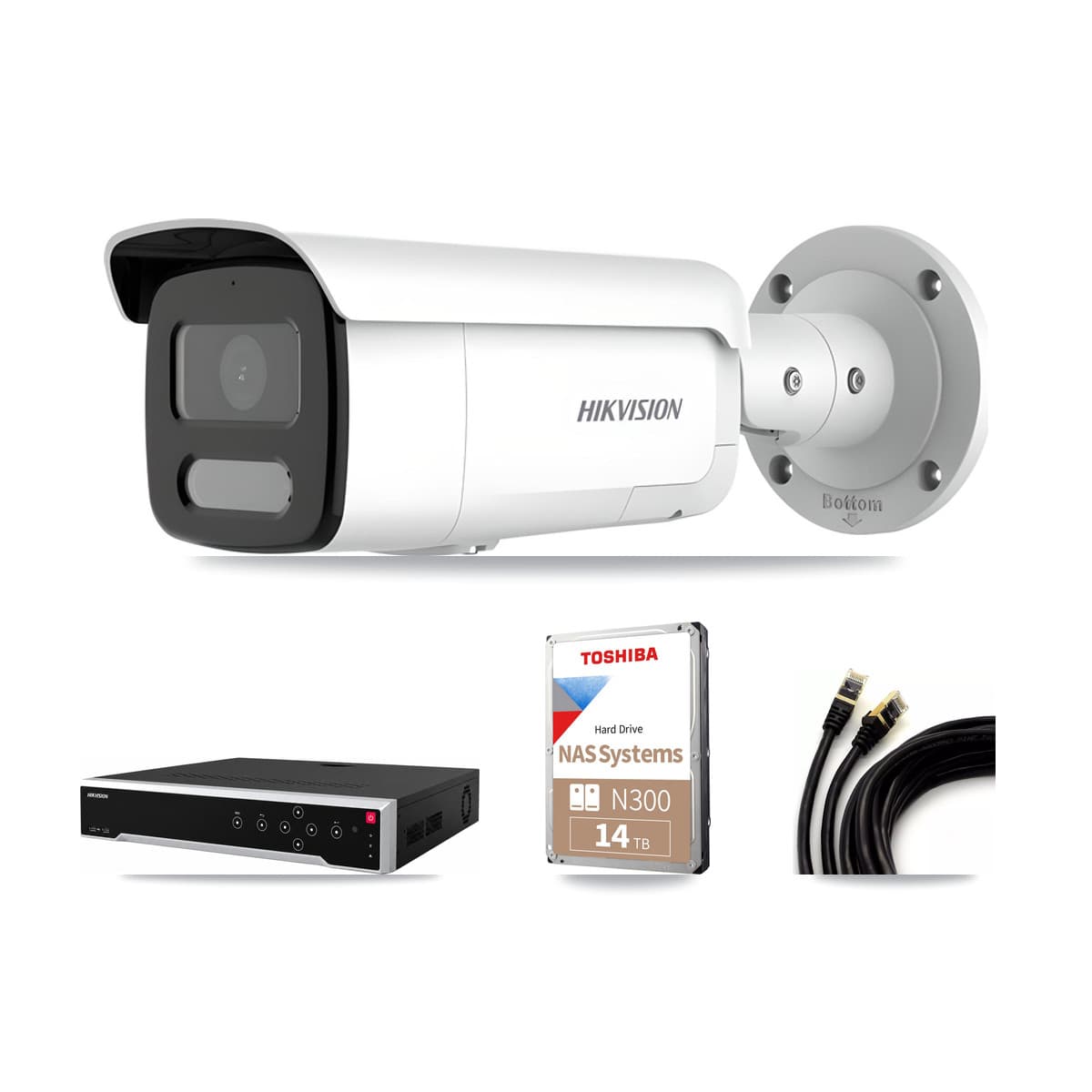 Hikvision 32-Channel 4MP CCTV Kit — 10 Bullet Cameras + 14TB Recording