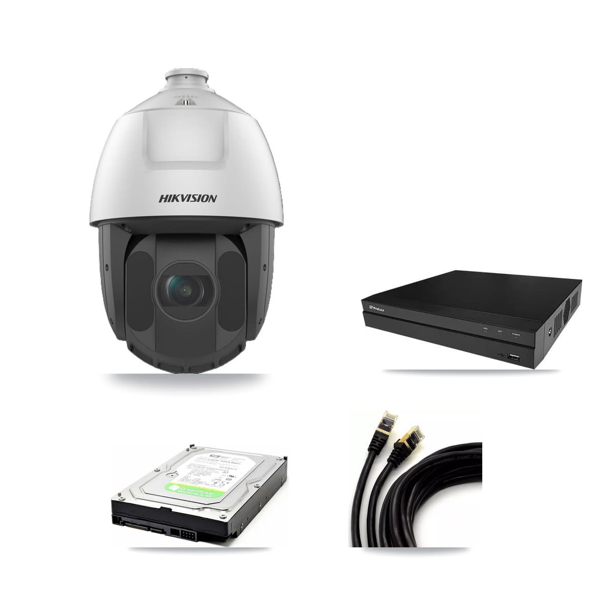 Hikvision & Prolux 8-Channel 2MP CCTV Kit — 2 DS-2DE5232IW PTZ Cameras + 1TB Recording - Image 1
