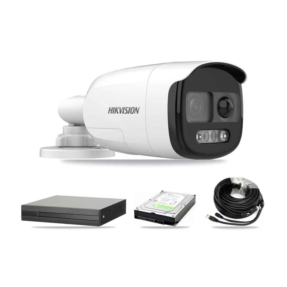 Hikvision 16-Channel 5MP CCTV Kit — 1 DS-2CE12KF3T Bullet Camera + 1TB Recording (XVR-3116HS Recorder)