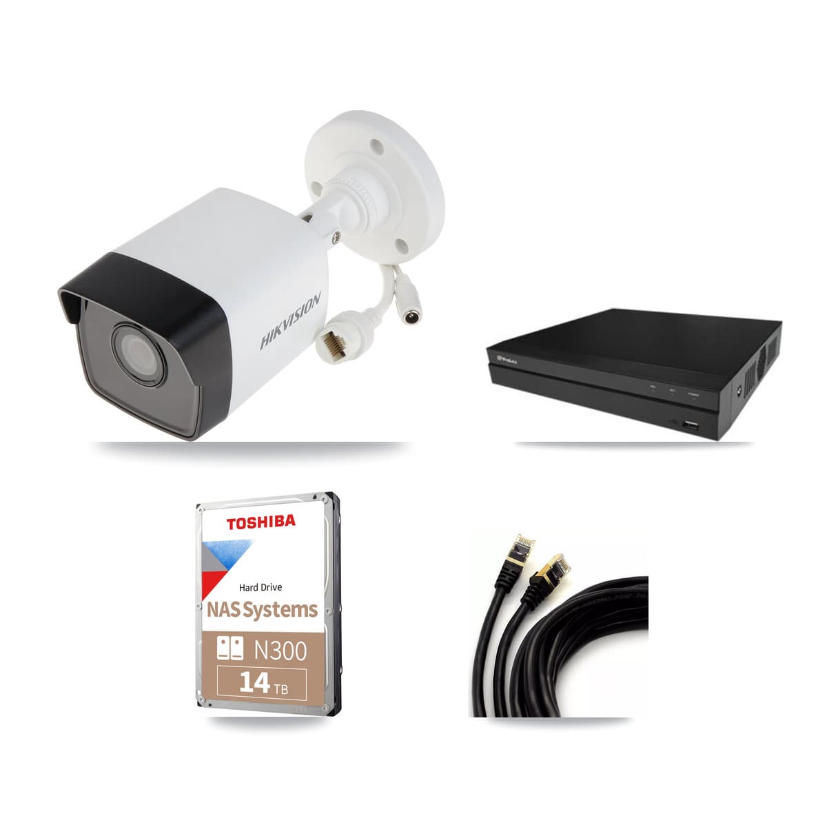 Hikvision & Prolux 16-Channel 5MP CCTV Kit — 12 Bullet Cameras + 14TB Recording