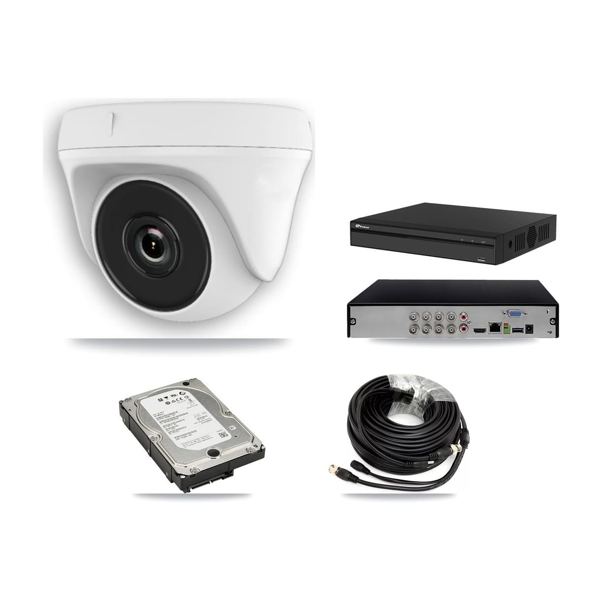 Prolux 8-Channel 2MP CCTV Kit — 8 Dome Cameras + 5TB Recording