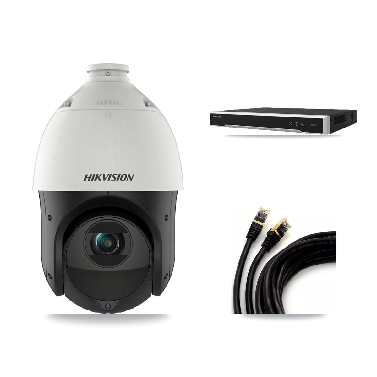 Hikvision 8-Channel 4MP CCTV Kit — 2 DS-2DE4425IW PTZ Cameras + 3TB Recording - Image 1