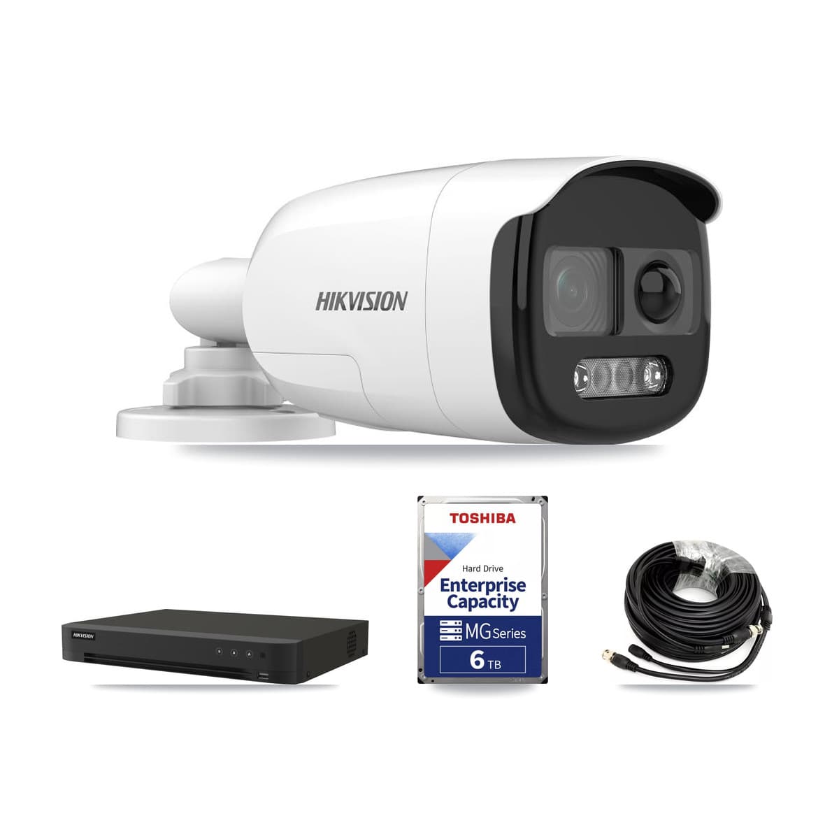 Hikvision 16-Channel 5MP CCTV Kit — 8 Bullet Cameras + 6TB Recording - Image 1