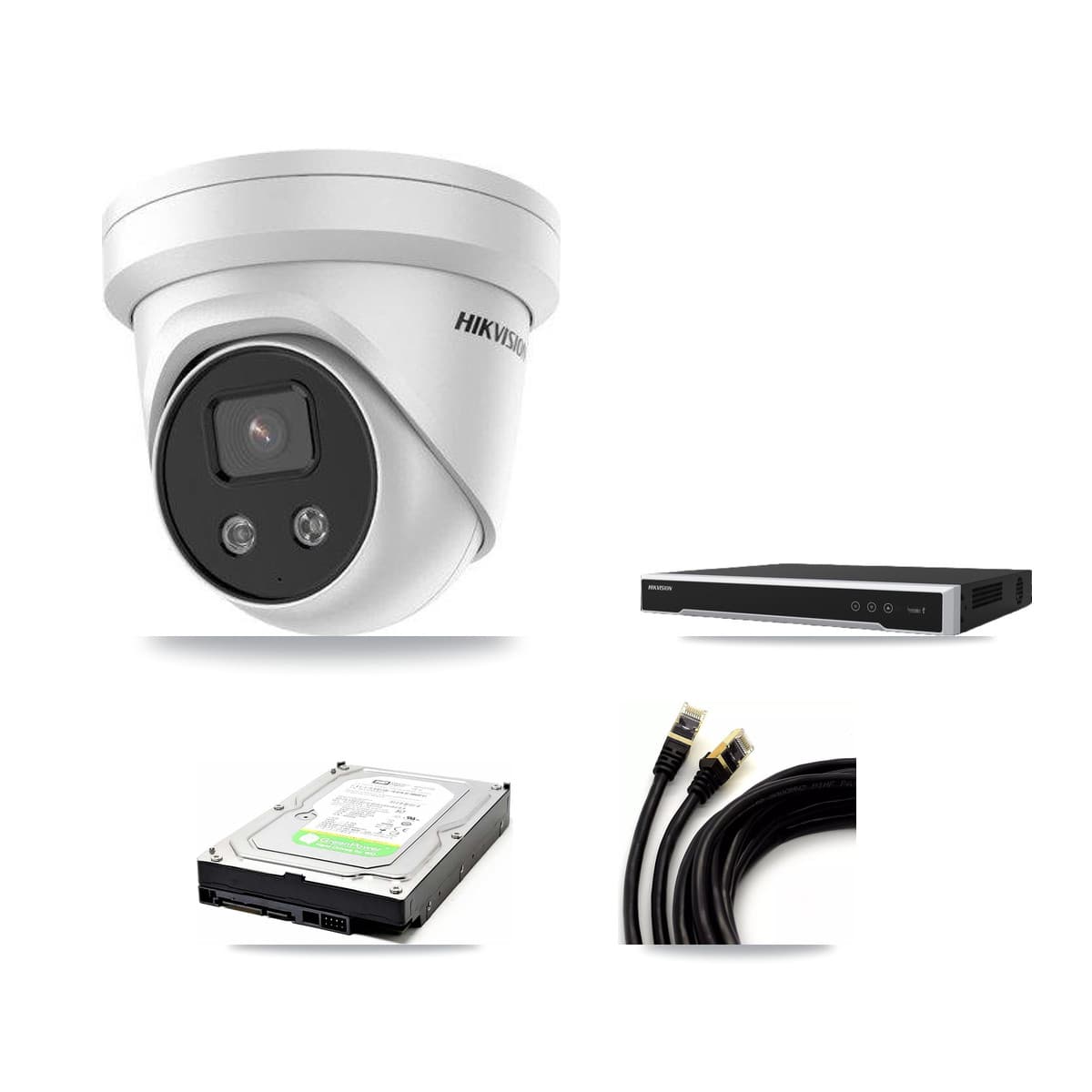 Hikvision 16-Channel 5MP CCTV Kit — 1 DS-2CD3356G2 Turret Camera + 1TB Recording - Image 1