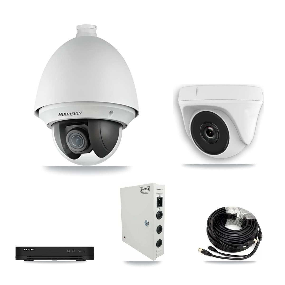 Hikvision 8-Channel 2MP CCTV Kit — 4 PTZ + 4 Dome Cameras + 3TB Recording