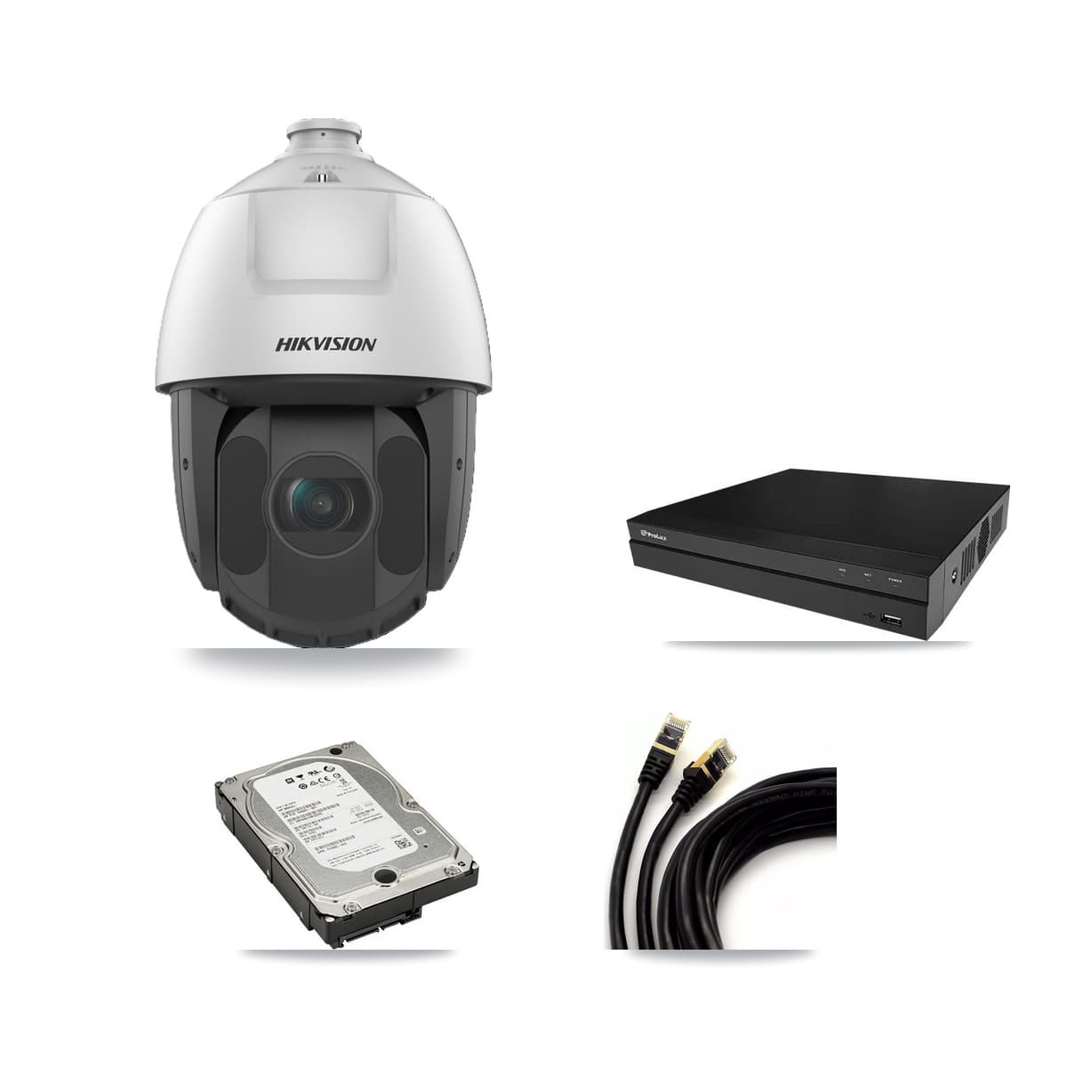 Hikvision & Prolux 8-Channel 2MP CCTV Kit — 8 DS-2DE5232IW PTZ Cameras + 5TB Recording - Image 1