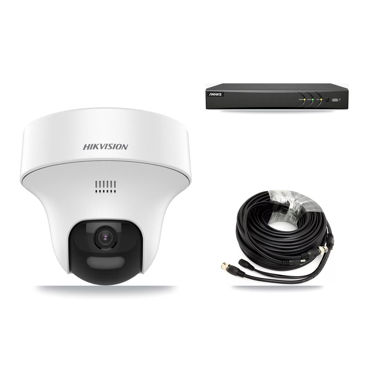 Hikvision & ANNKE 4-Channel 5MP CCTV Kit — 1 DS-2CE70K0T Turret Camera + 3TB Recording - Image 1