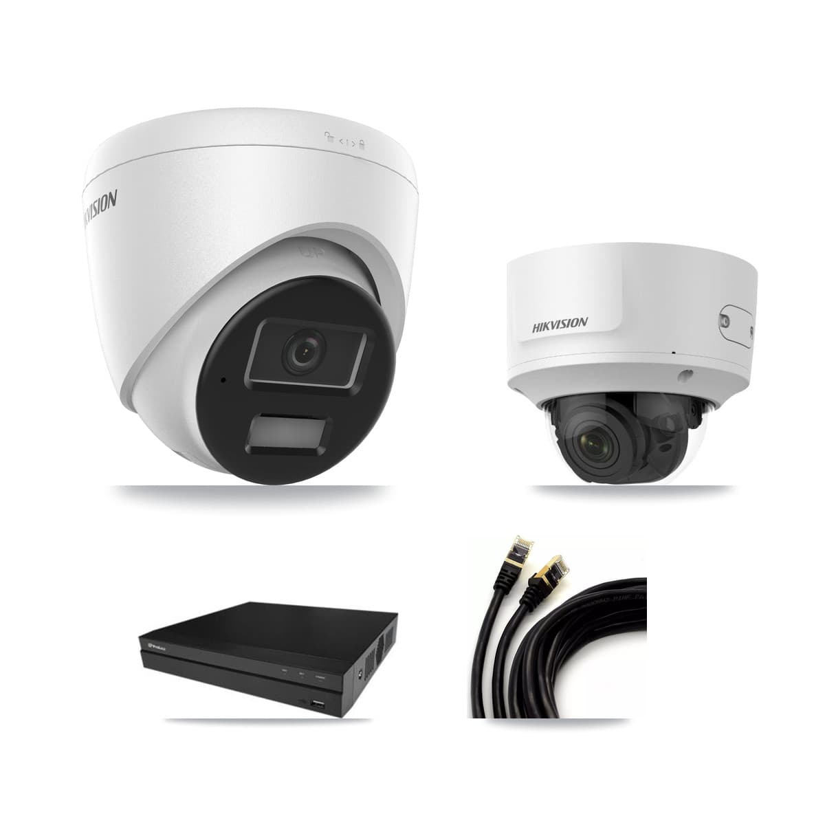 Hikvision & Prolux 16-Channel 2MP – 4MP CCTV Kit — 5 4MP Turret + 2 2MP Dome Cameras + 8TB Recording - Image 1