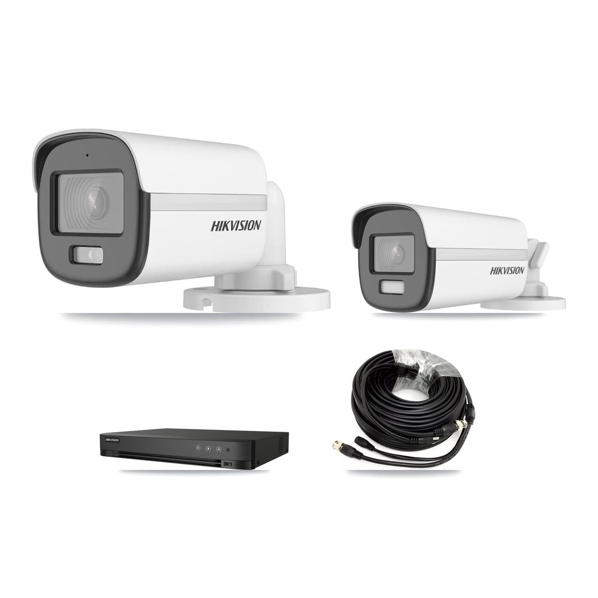 Hikvision 4-Channel 5MP – 4K CCTV Kit — 2 5MP + 2 4K Bullet Cameras + 8TB Recording (DS-7204HUHI Recorder) - Image 1