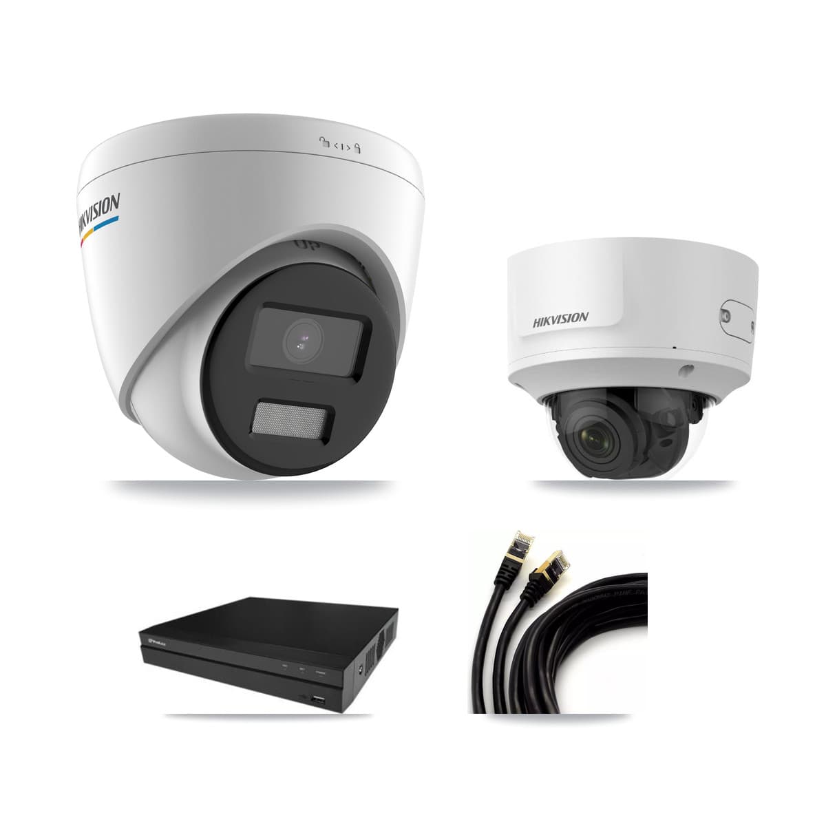 Hikvision & Prolux 16-Channel 2MP CCTV Kit — 11 Turret + 1 Dome Cameras + 8TB Recording - Image 1