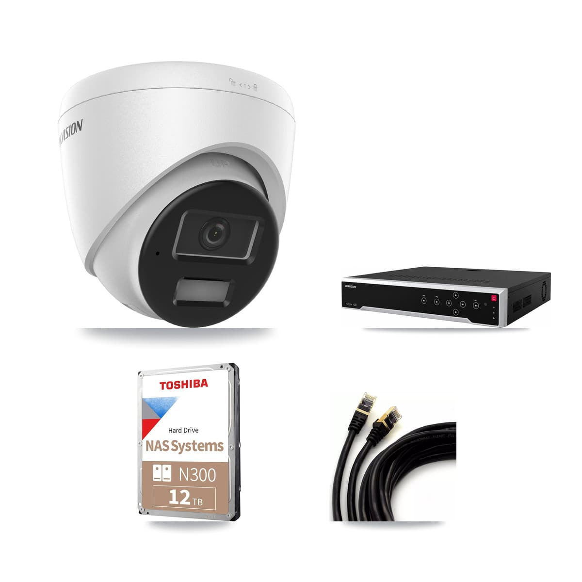 Hikvision 32-Channel 4MP CCTV Kit — 17 Turret Cameras + 2× 12TB Recording - Image 1