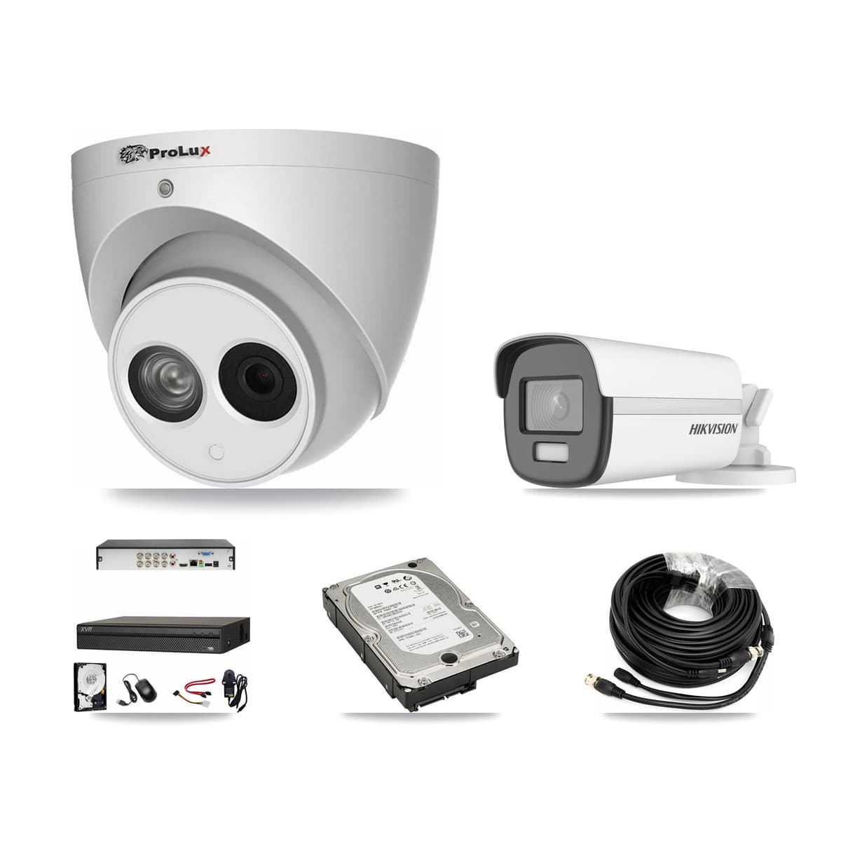 8-Channel 4MP – 4K CCTV Kit — 1 4K Bullet + 2 4MP Turret Cameras + 5TB Recording (XVR-3108AD Recorder) - Image 1