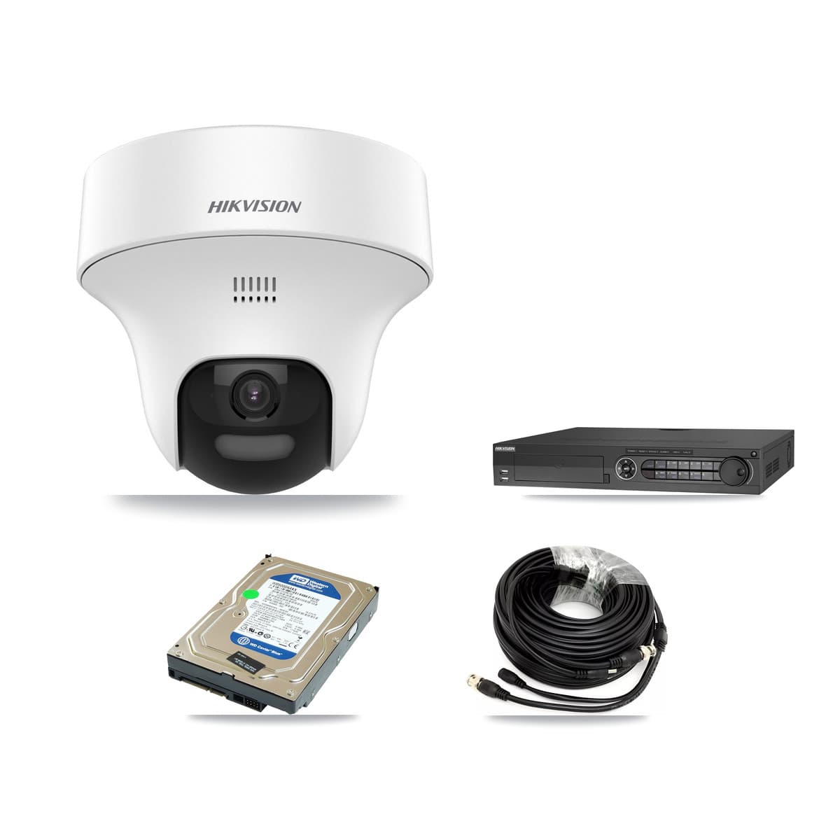Hikvision 32-Channel 5MP CCTV Kit — 1 DS-2CE70K0T Turret Camera + 500GB Recording (DS-7332HQHI Recorder)