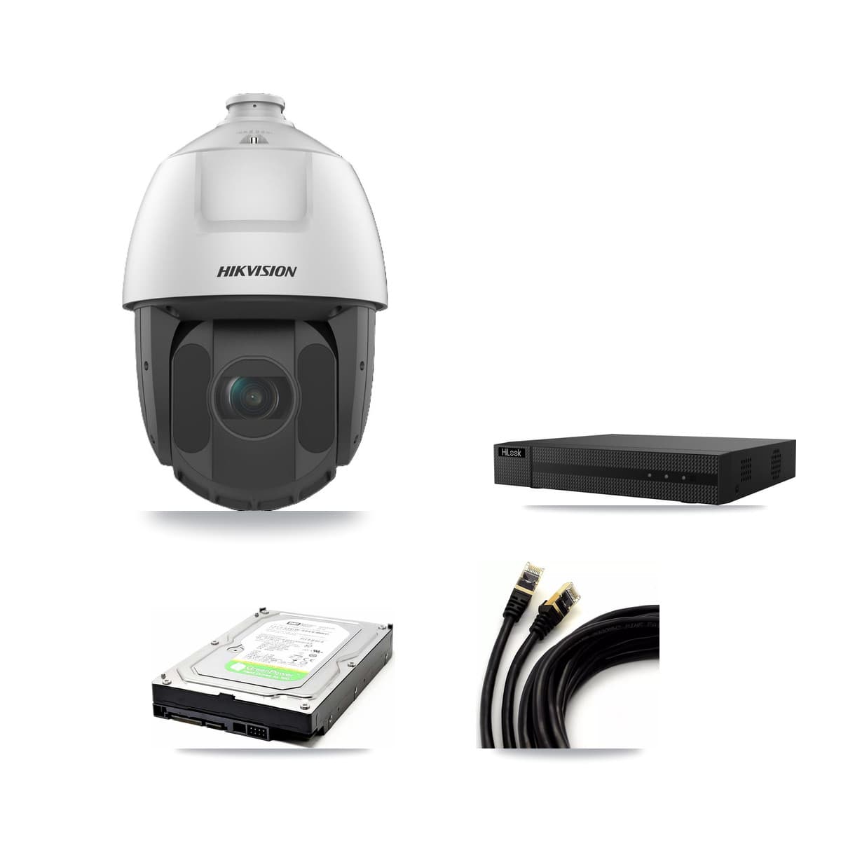 Hikvision & HiLook 8-Channel 2MP CCTV Kit — 2 PTZ Cameras + 1TB Recording (NVR-108MH-D Recorder) - Image 1