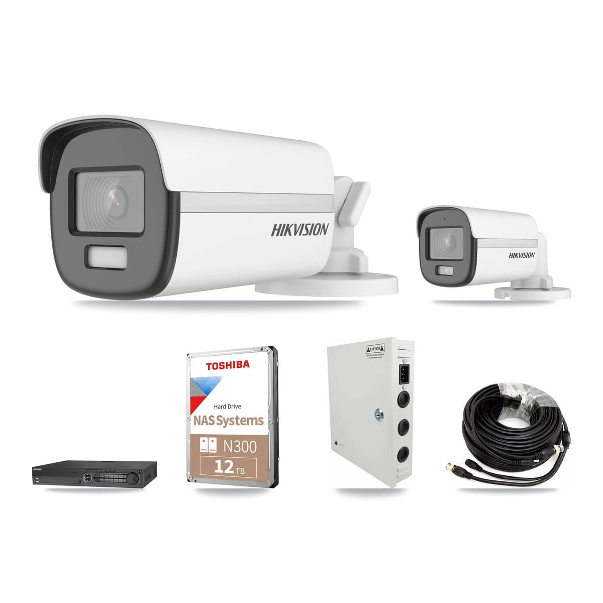Hikvision 32-Channel 5MP – 4K CCTV Kit — 1 DS-2CE12KF0T 5MP + 31 DS-2CE12UF3T 4K Bullet Cameras + 4× 12TB Recording - Image 1