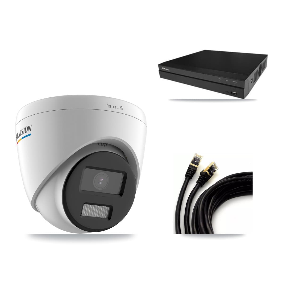 Hikvision & Prolux 16-Channel 2MP CCTV Kit — 13 Turret Cameras + 8TB Recording