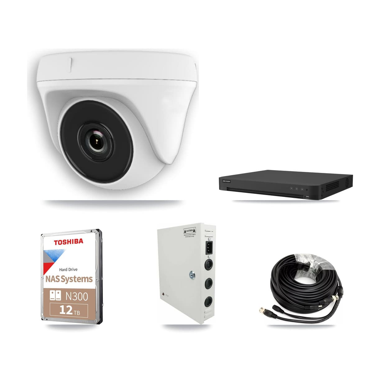 Hikvision 32-Channel 2MP CCTV Kit — 21 Dome Cameras + 12TB Recording