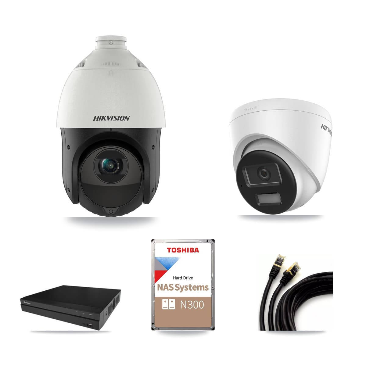 Hikvision & Prolux 16-Channel 4MP – 4K CCTV Kit — 1 4K Turret + 11 4MP PTZ Cameras + 18TB Recording - Image 1