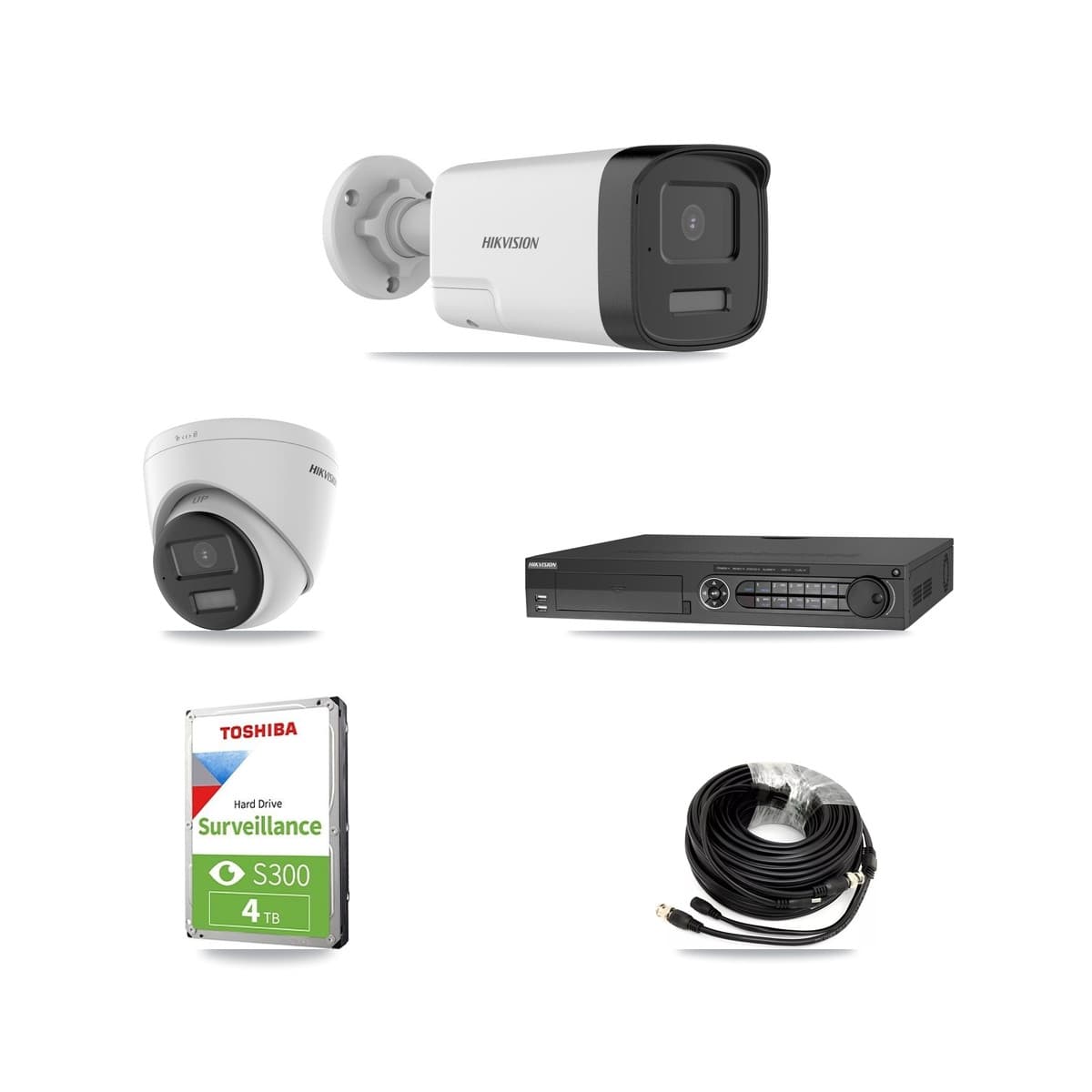 Hikvision 32-Channel 5MP – 4K CCTV Kit — 1 DS-2CE17K0T 5MP Bullet + 1 DS-2CE78U0T 4K Turret Cameras + 4TB Recording - Image 1