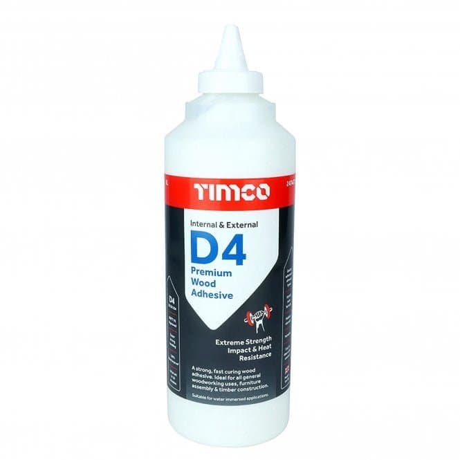 TIMCO D4 Premium Wood Adhesive – 1 Litre | Waterproof & Impact Resistant