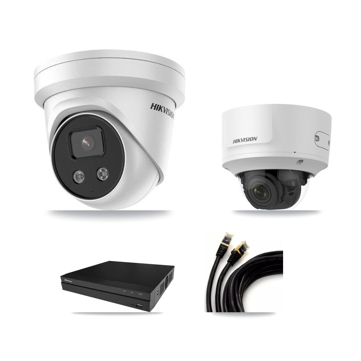 Hikvision & Prolux 8-Channel 2MP – 5MP CCTV Kit — 1 2MP Dome + 6 5MP Turret Cameras + 8TB Recording