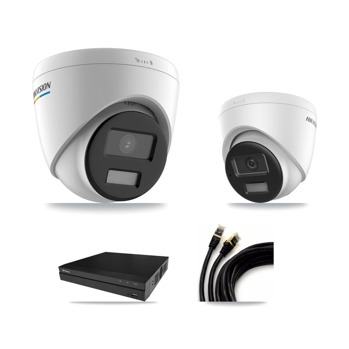 Hikvision & Prolux 8-Channel 2MP – 4K CCTV Kit — 5 2MP + 2 4K Turret Cameras + 8TB Recording - Image 1
