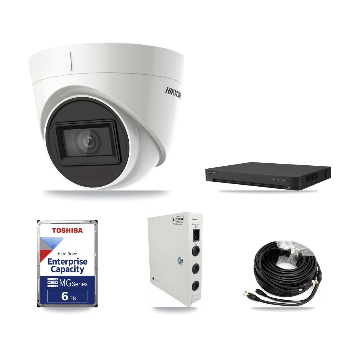 Hikvision 16-Channel 4K CCTV Kit — 9 DS-2CE78U1T Turret Cameras + 6TB Recording - Image 1