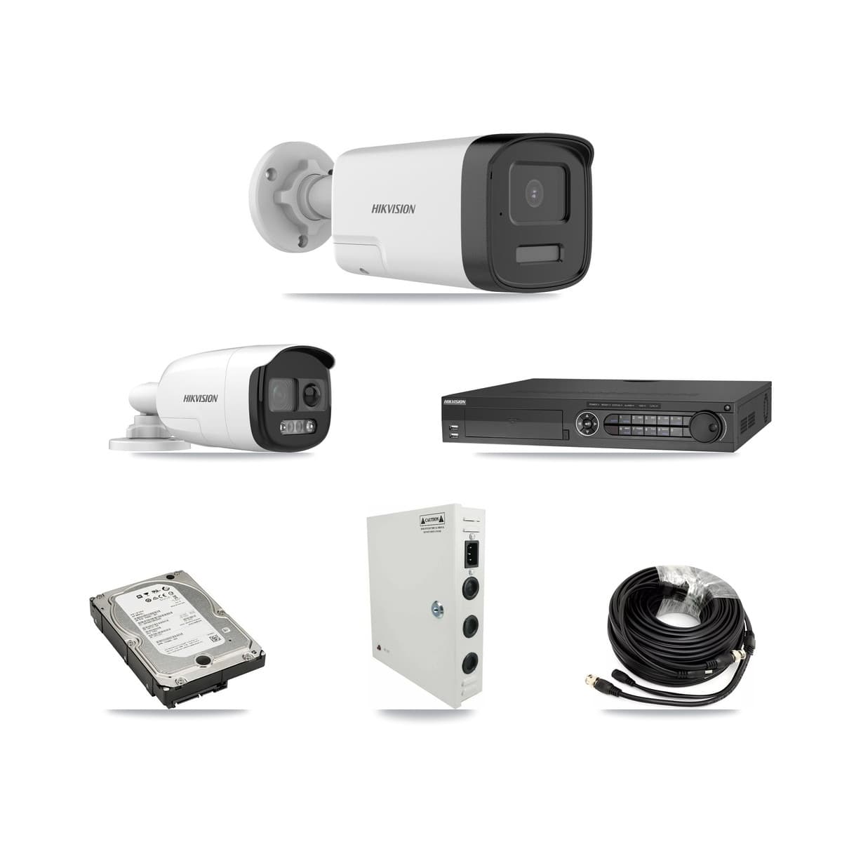 Hikvision 32-Channel 5MP CCTV Kit — 1 DS-2CE12KF3T + 10 DS-2CE17K0T Bullet Cameras + 3× 5TB Recording - Image 1