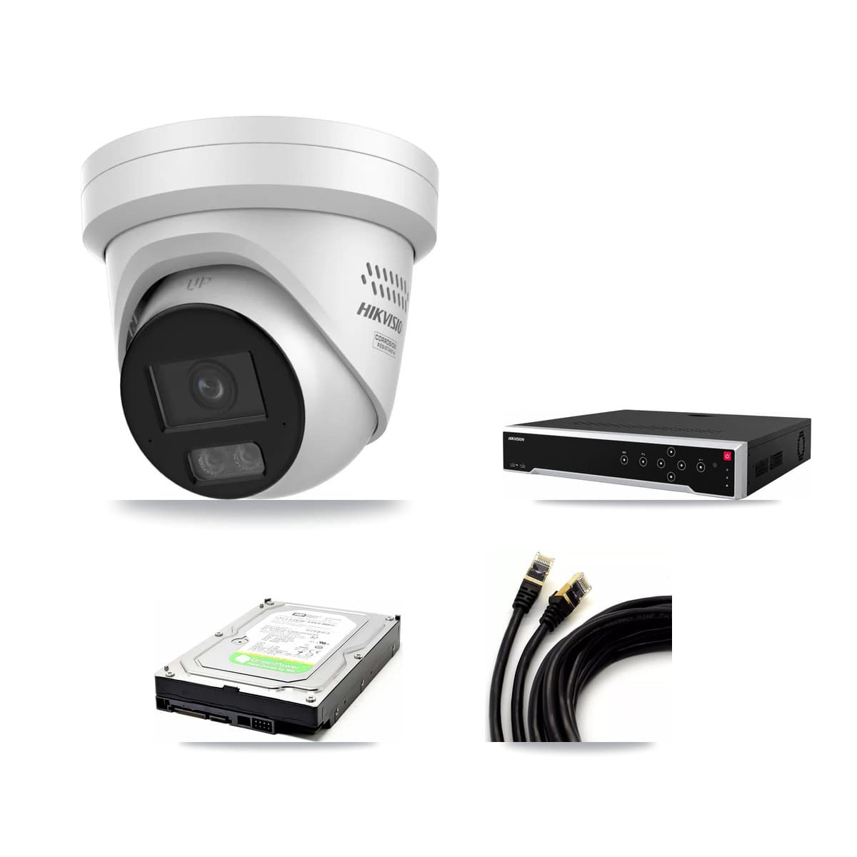 Hikvision 32-Channel 4MP CCTV Kit — 1 DS-2CD2347G3 Turret Camera + 1TB Recording - Image 1