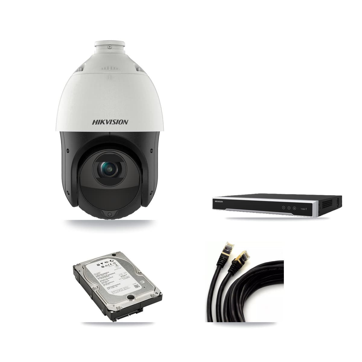 Hikvision 16-Channel 4MP CCTV Kit — 16 DS-2DE4425IW PTZ Cameras + 5TB Recording - Image 1