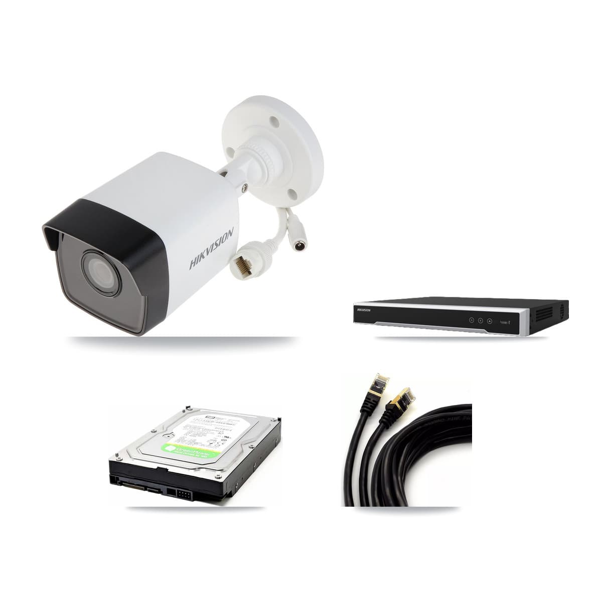 Hikvision 8-Channel 5MP CCTV Kit — 1 DS-2CD1053G0 Bullet Camera + 1TB Recording
