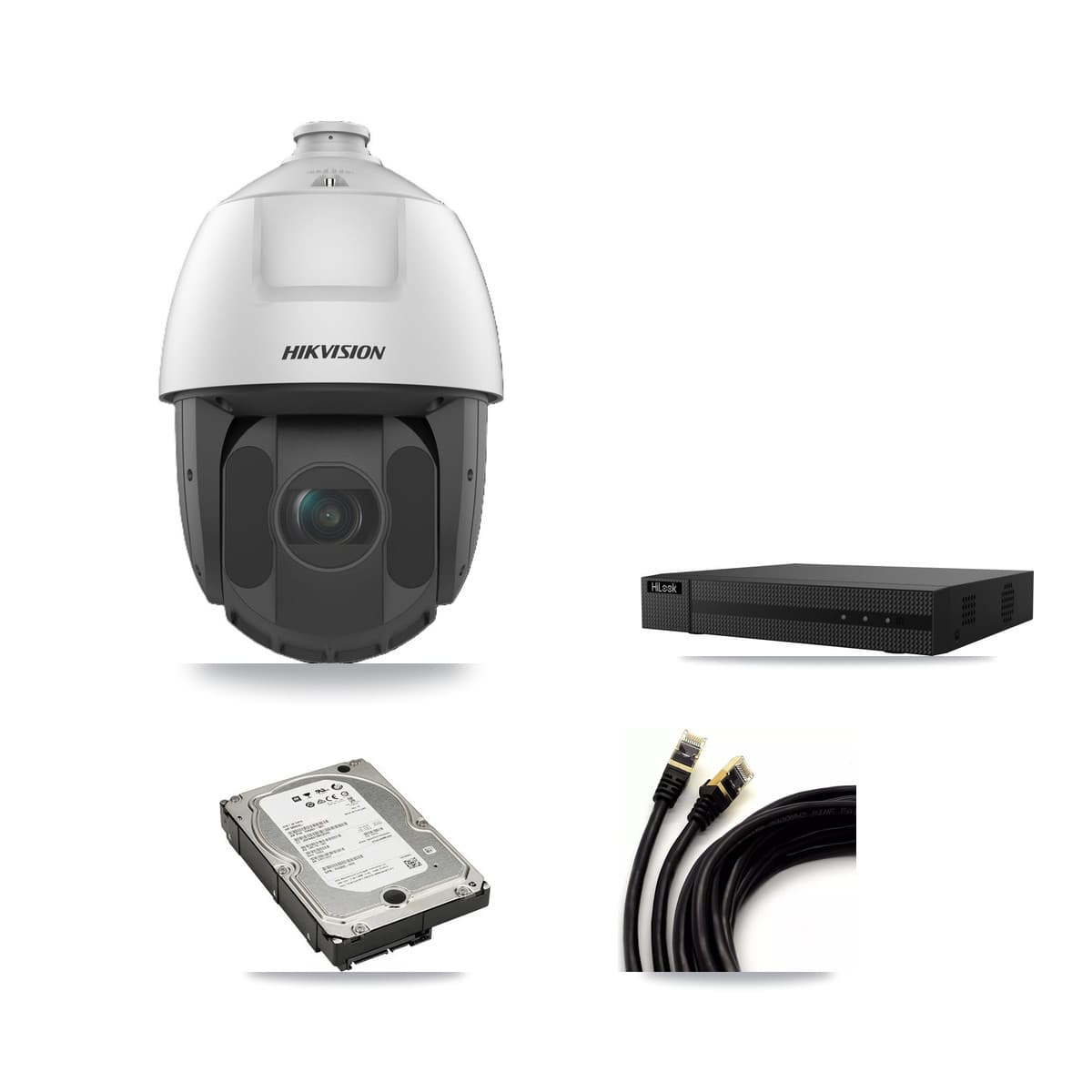 Hikvision & HiLook 8-Channel 2MP CCTV Kit — 8 PTZ Cameras + 5TB Recording (NVR-108MH-D Recorder) - Image 1