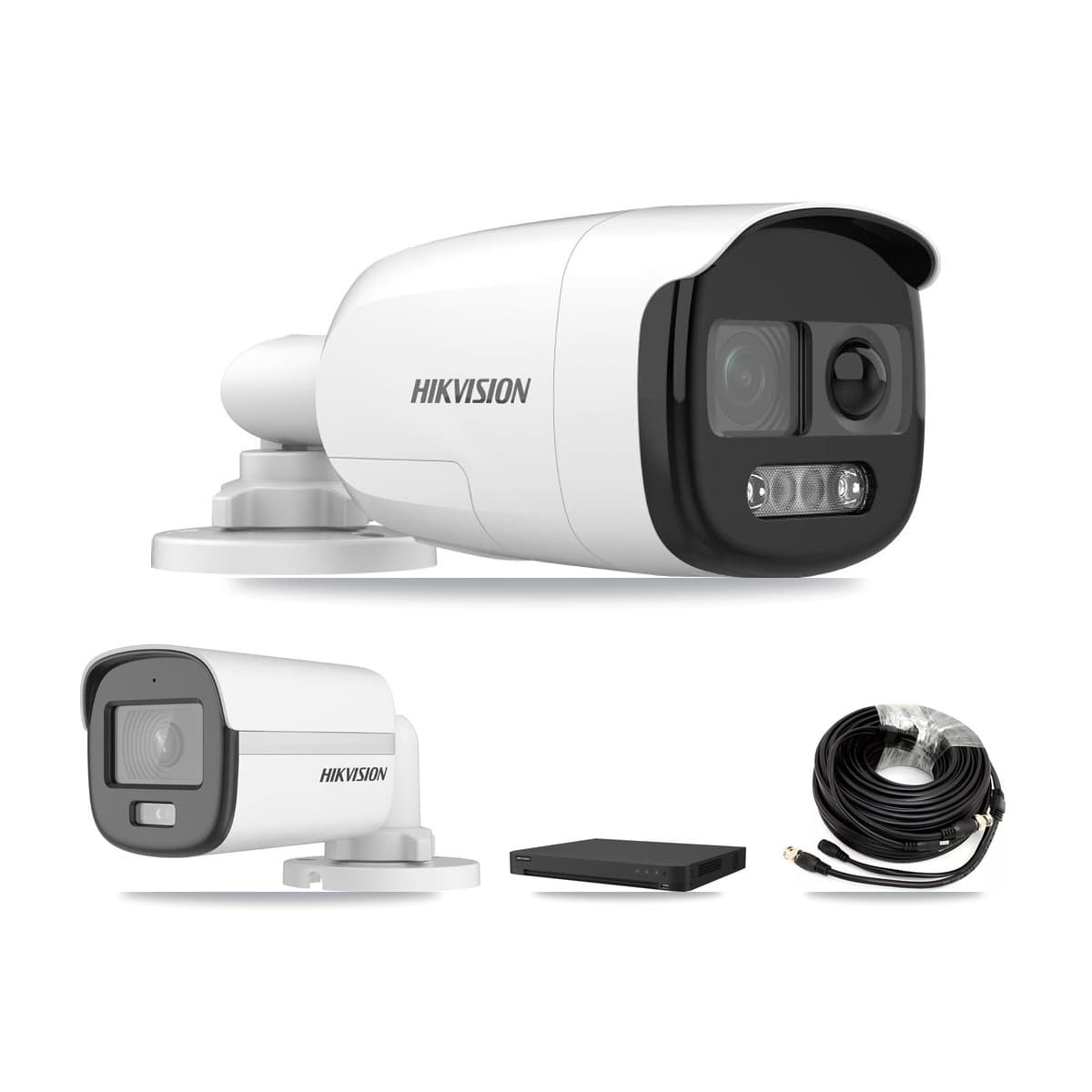 Hikvision 16-Channel 5MP CCTV Kit — 1 DS-2CE12KF0T + 5 DS-2CE12KF3T Bullet Cameras + 8TB Recording (IDS-7216HUHI Recorder) - Image 1