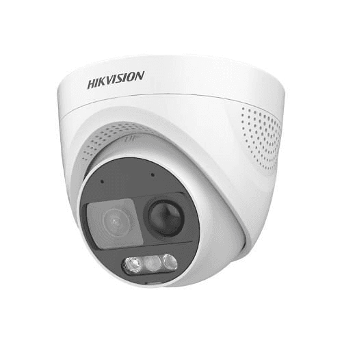 Hikvision DS-2CE72DF3T-PIRXOS IOT Series ColorVu 2MP HDoC Turret Camera, 2.8mm Fixed Lens, White