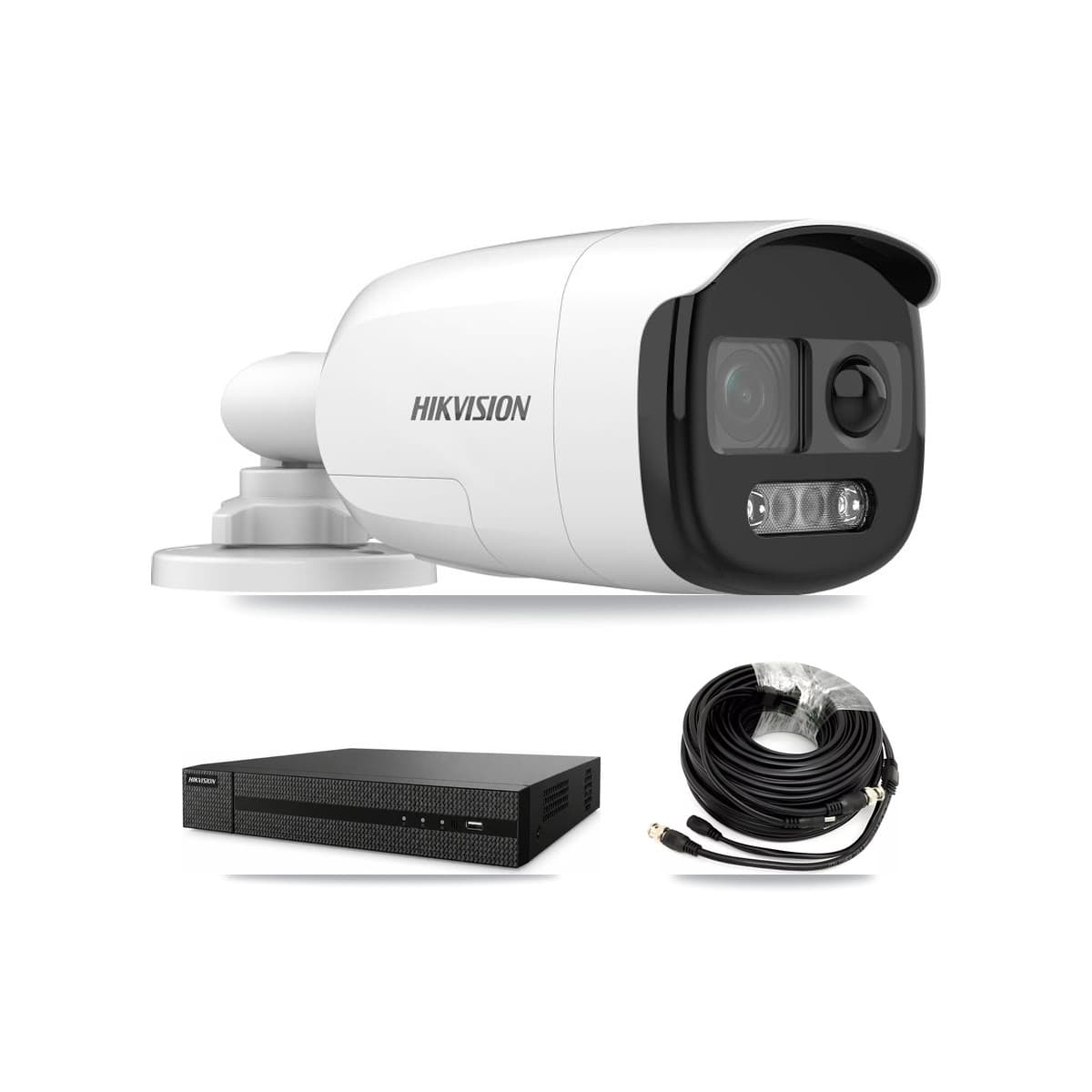 Hikvision 8-Channel 5MP CCTV Kit — 4 DS-2CE12KF3T Bullet Cameras + 3TB Recording