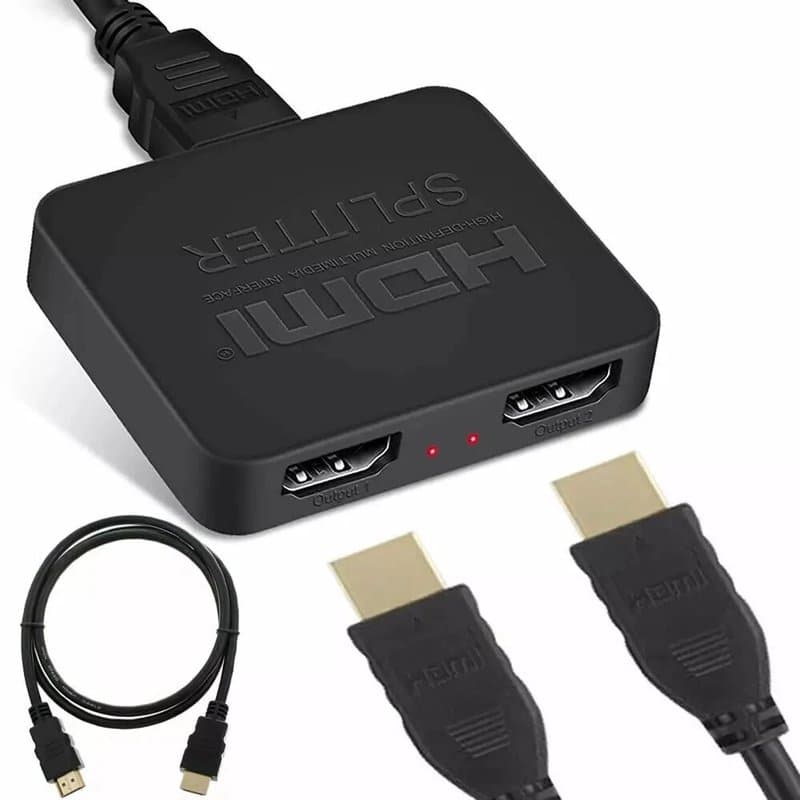 2 Way HDMI Splitter 4K UHD HDMI 1x2 Distribution Amplifier - Image 1