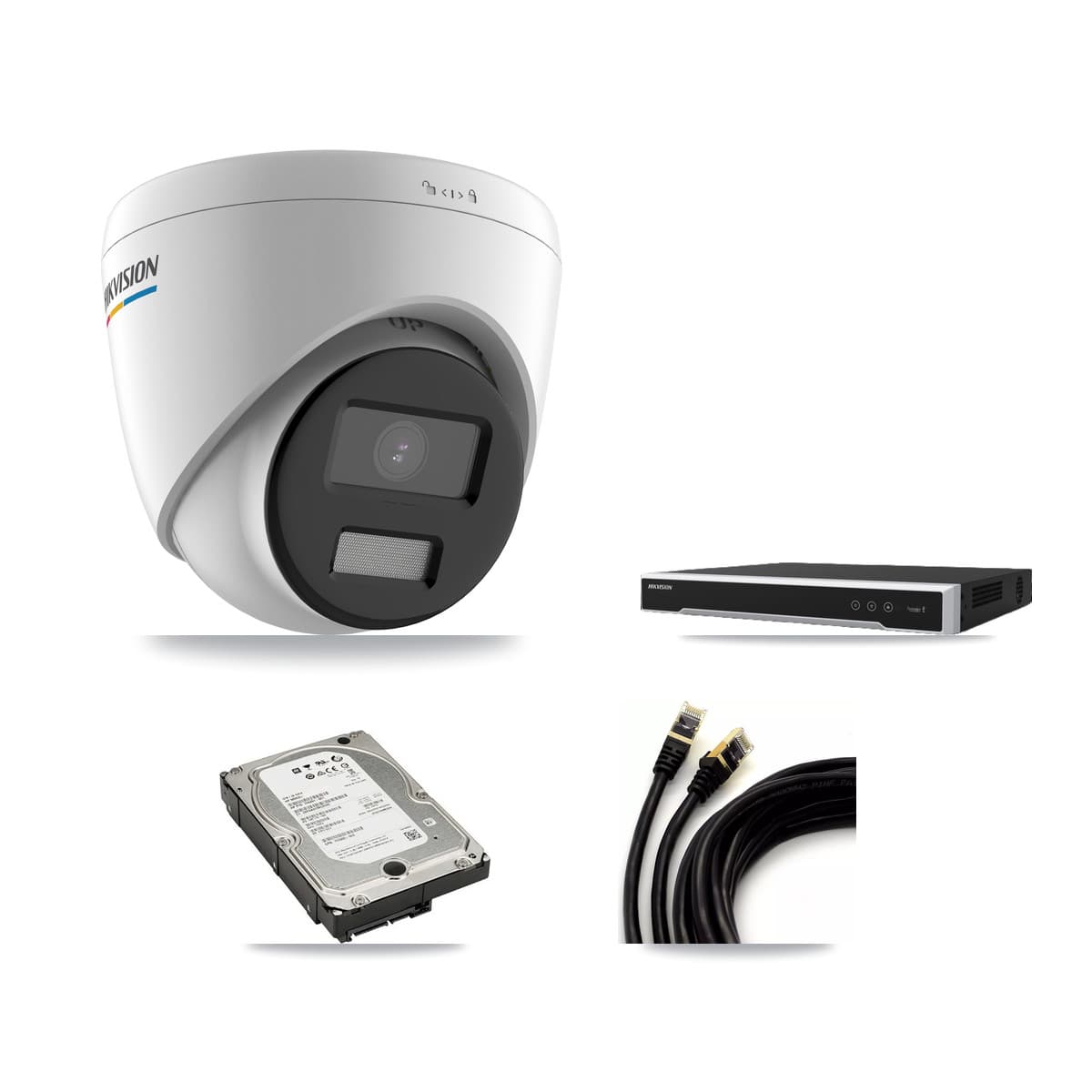 Hikvision 8-Channel 2MP CCTV Kit — 8 Turret Cameras + 5TB Recording