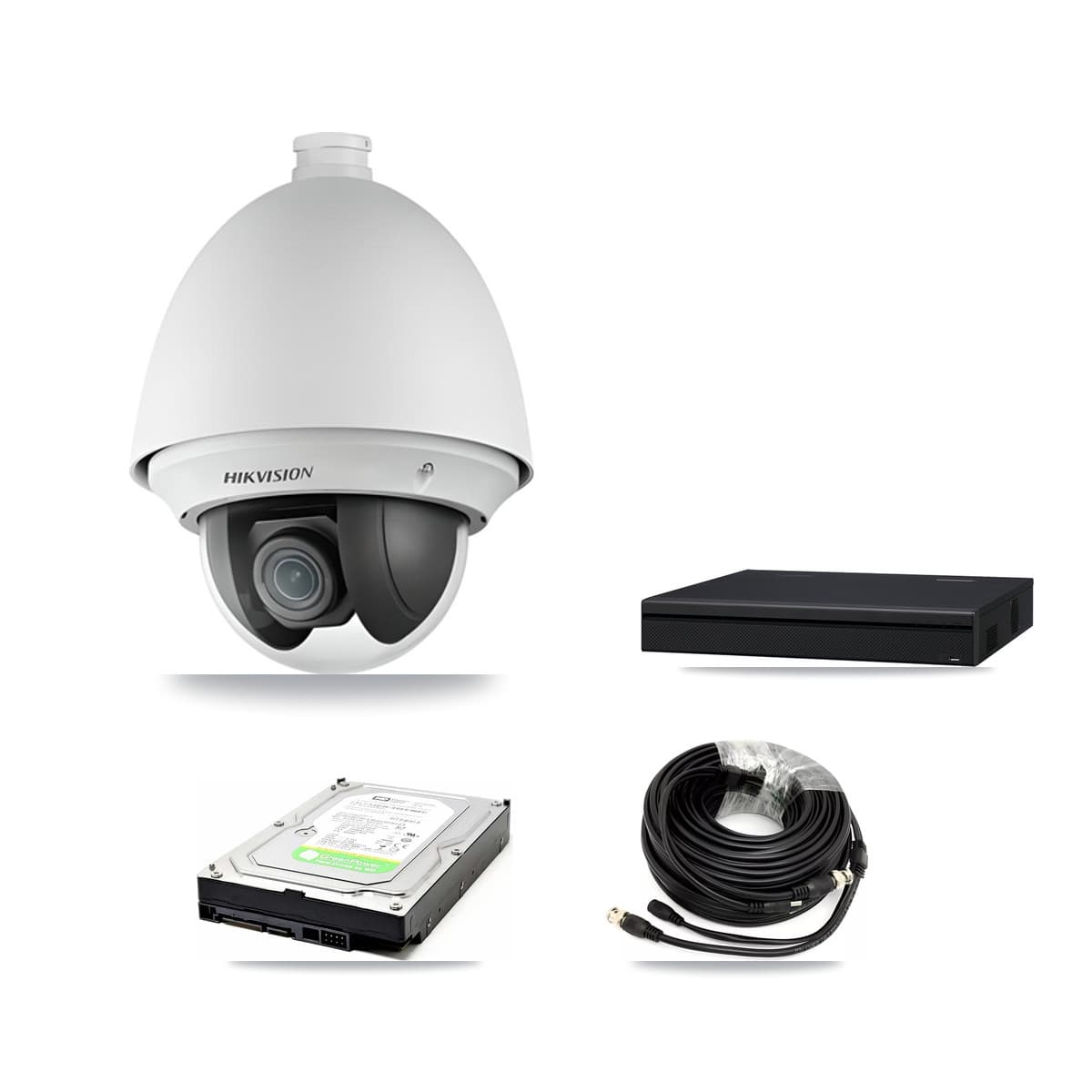 Hikvision 8-Channel 2MP CCTV Kit — 2 PTZ Cameras + 1TB Recording (XVR-3108AD Recorder) - Image 1