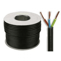 UniStrand 3183Y 2.5mm 3 Core PVC Flexible Cable Black 100m