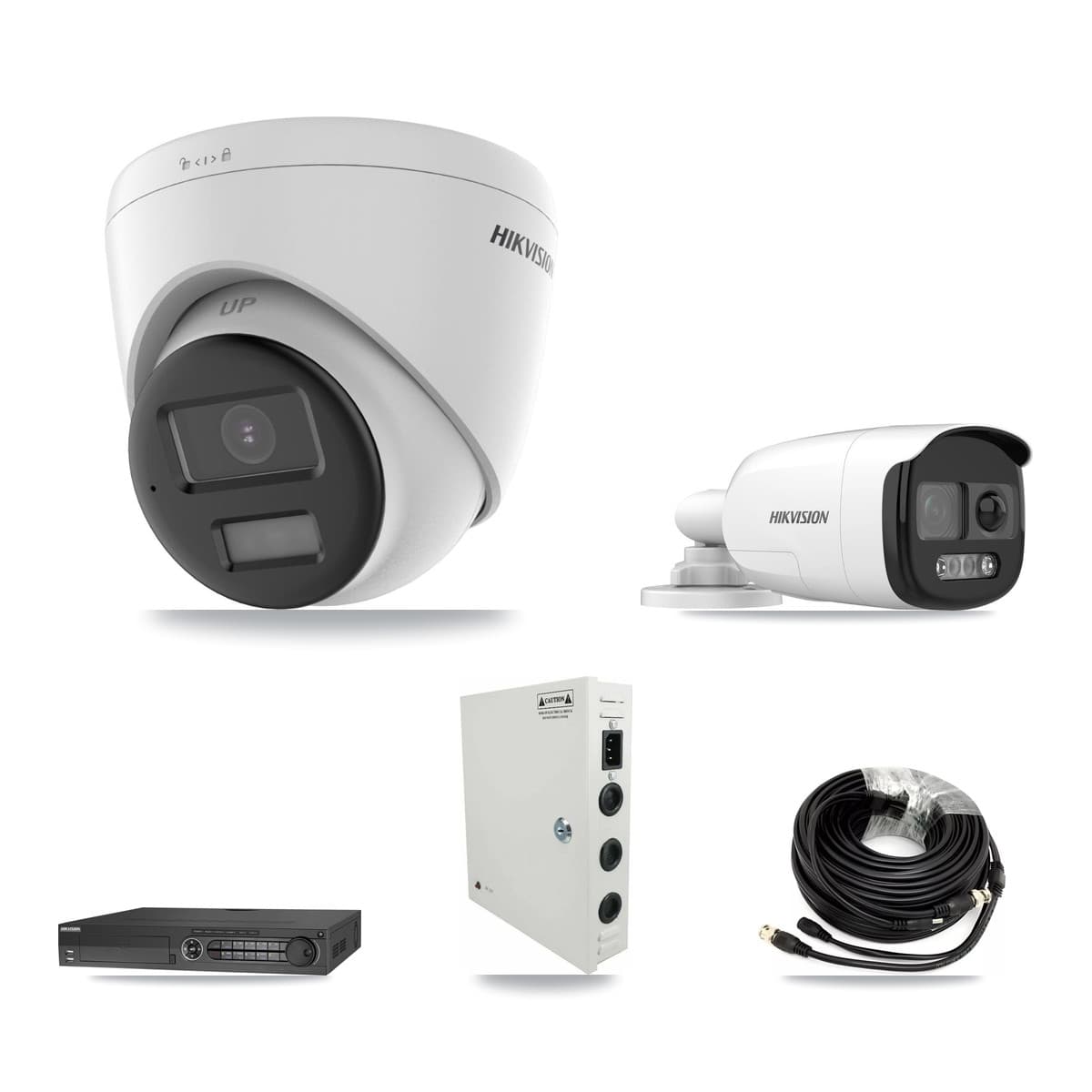 Hikvision 32-Channel 5MP – 4K CCTV Kit — 1 DS-2CE12KF3T 5MP Bullet + 25 DS-2CE78U0T 4K Turret Cameras + 2× 8TB Recording - Image 1