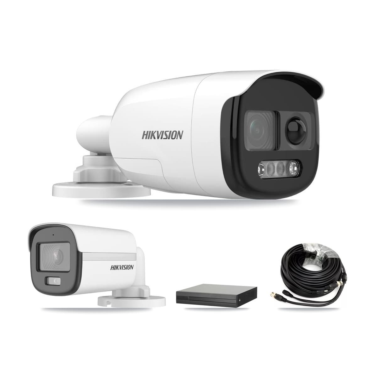 Hikvision 8-Channel 5MP CCTV Kit — 1 DS-2CE12KF0T + 5 DS-2CE12KF3T Bullet Cameras + 8TB Recording (XVR-3108HS Recorder) - Image 1