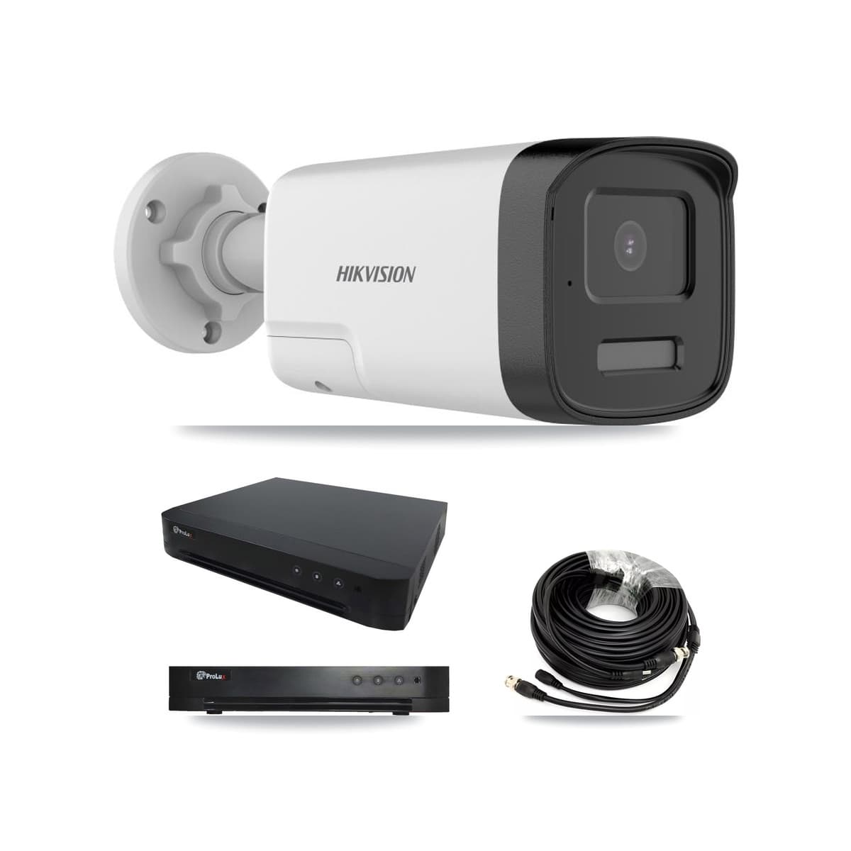 Hikvision & Prolux 16-Channel 5MP CCTV Kit — 6 DS-2CE17K0T Bullet Cameras + 8TB Recording - Image 1
