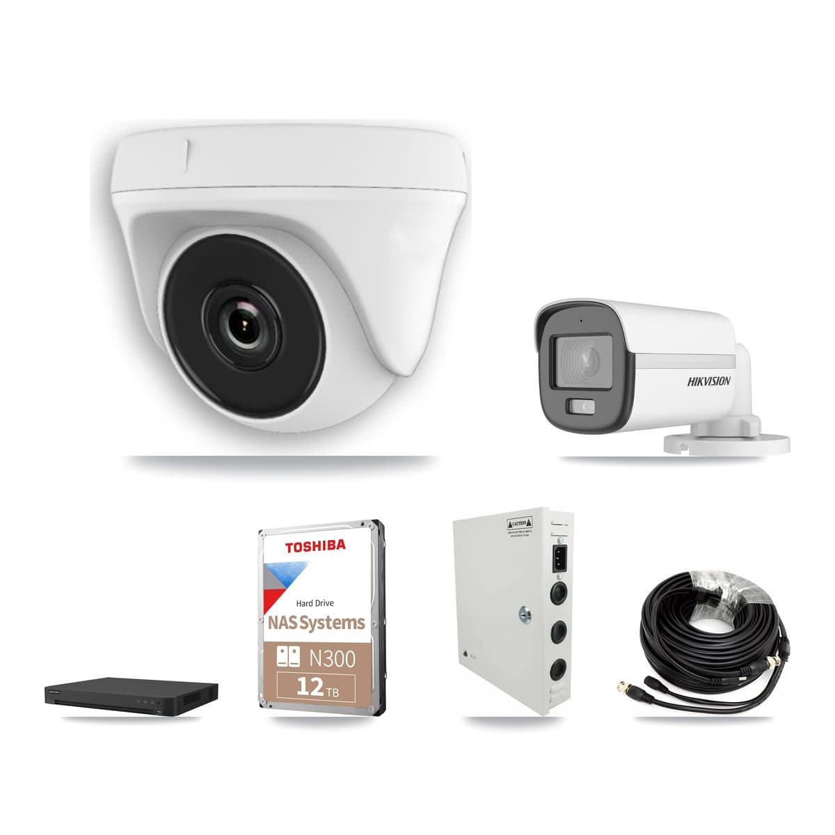 Hikvision 32-Channel 2MP – 5MP CCTV Kit — 1 5MP Bullet + 17 2MP Dome Cameras + 12TB Recording - Image 1