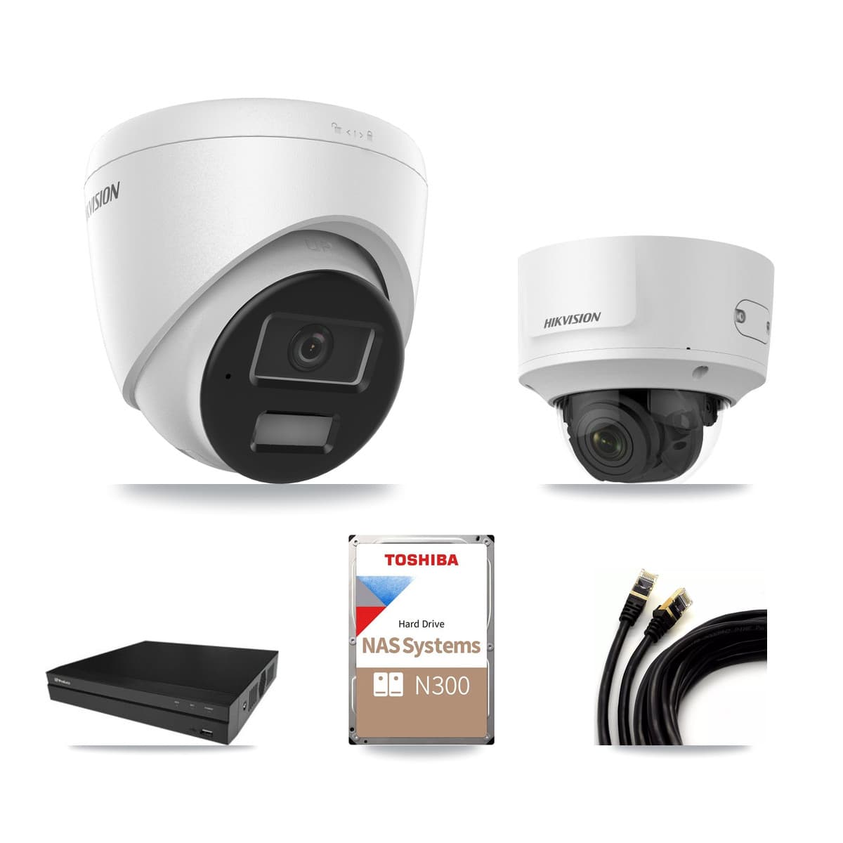 Hikvision & Prolux 16-Channel 2MP – 4MP CCTV Kit — 13 4MP Turret + 1 2MP Dome Cameras + 18TB Recording