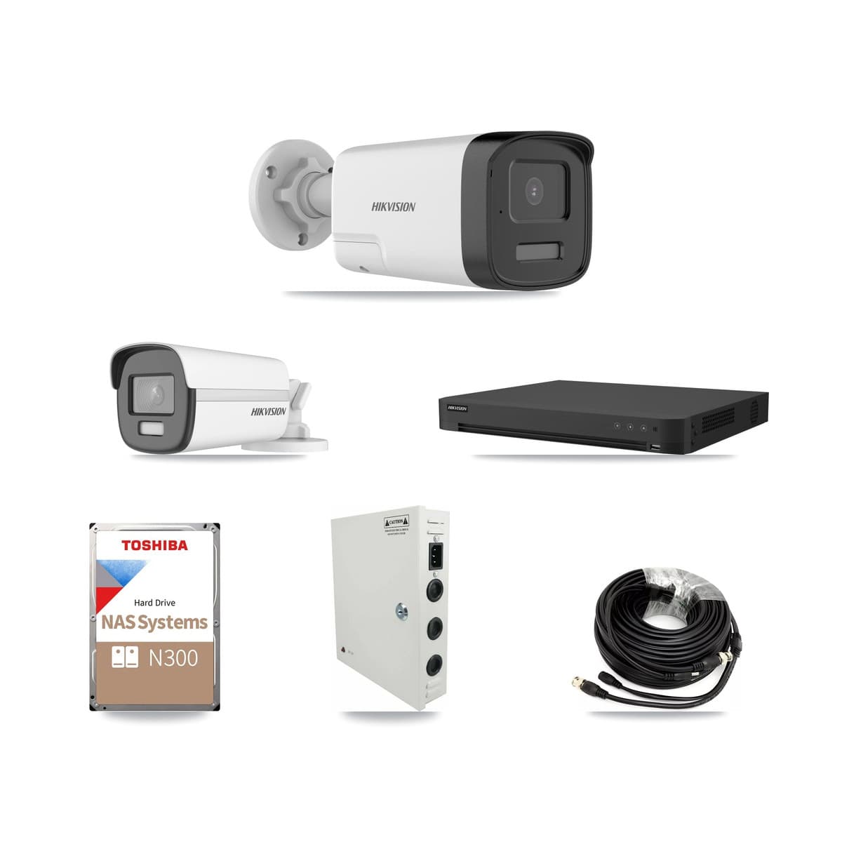 Hikvision 16-Channel 5MP – 4K CCTV Kit — 1 4K + 11 5MP Bullet Cameras + 18TB Recording