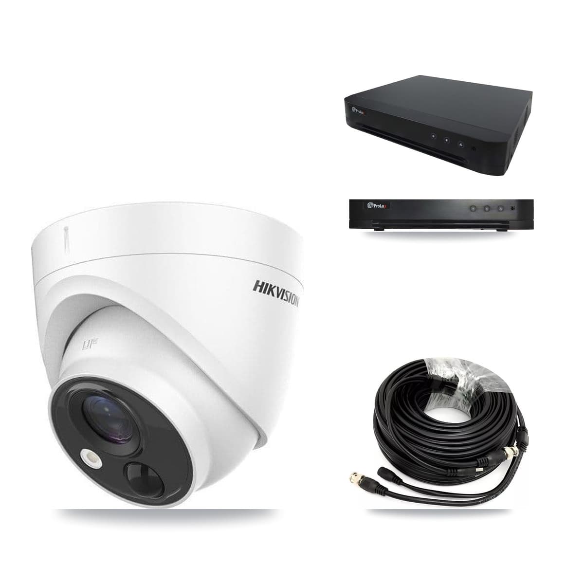 Hikvision & Prolux 16-Channel 5MP CCTV Kit — 6 DS-2CE71H0T Turret Cameras + 8TB Recording - Image 1